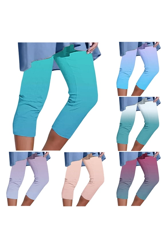 Women's Solid Color Yoga Capris, Mid Waist Tummy Control, Compression Fit, Soft Polyester Blend, For Running, Gym, Beach, Casual Wear, Comfy Active Capri | TruBelle,Pink M
