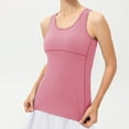 thumbnail image 1 of Women's Solid Color Yoga Vest Sports Quick Drying Vest Big Tall Top Satin Tops Women 34b Shelf Bra Active Crop Tops for Women Beach Tops for Women Adjustable Camisoles for Women Big Tops Womens, 1 of 3