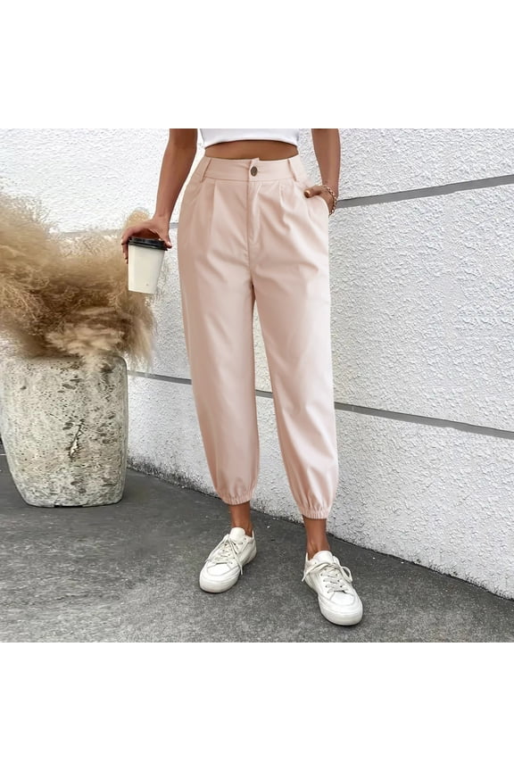 Women's Solid Color Zipper Slacks With Angled Pockets Business Casual Pants for Women plus Size Women's Casual Pants Size Tall Pants Women Cute Comfy Pants Casual Pants for Women Home Casual Pants for