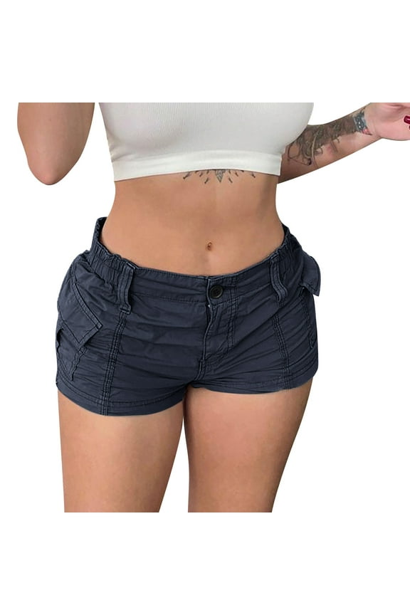 Women's Solid Coloured Workwear Denim Shorts Leather Shorts for Women High Waist Athletic Shorts for Women Short Cover Ups for Swimwear Women Womens Exercise Shorts Workout Shorts Womens Pack Knee