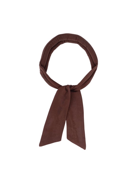 Women's Solid Cooling Neck Wrap, Ice Feel Summer Bandana Neck Tie Scarf, Quick Cool Down Lightweight Neck Towel for Outdoor Sports Daily Use Coffee Free Size