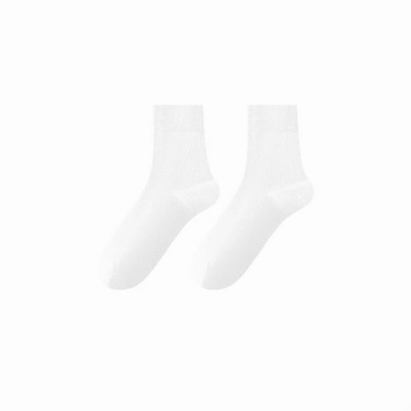 Women's Solid Crew Socks 2-Pack Soft Stretch Knit Comfortable Lightweight Everyday Fit