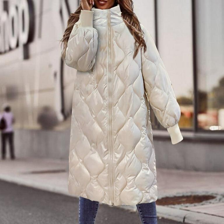 Glossy down coat discount
