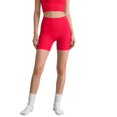 thumbnail image 1 of Women's Solid High Waisted Biker Shorts Seamless Yoga Workout Shorts Gym Athletic Running Compression Shorts Butt Lifting Tummy Control Hot Pink, 1 of 5