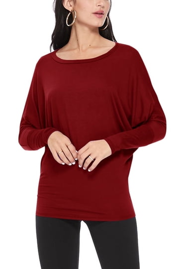 Shop Women's Boatneck Tops in Various Styles and Colors at Walmart