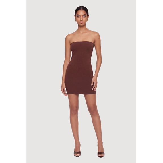 Women's Solid Mini Tube Dress