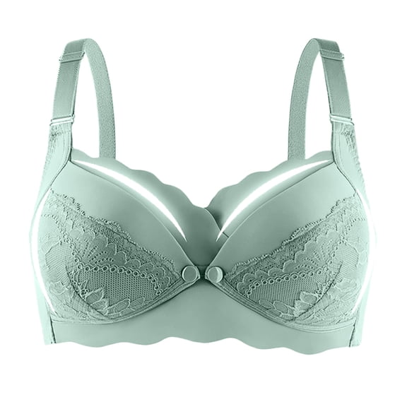Women's Solid Nursing Bra - Thin Hole Cup, Breathable - Nylon Spandex for Maternity/Feeding Comfort