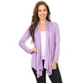 thumbnail image 1 of Women's Solid Open Front Long Sleeve Lightweight Soft Basic Sweater Cardigan, 1 of 4