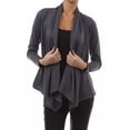 thumbnail image 1 of Women's Solid Open Front Long Sleeve Lightweight Soft Basic Sweater Cardigan, 1 of 4