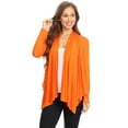 thumbnail image 1 of Women's Solid Open Front Long Sleeve Lightweight Soft Basic Sweater Cardigan, 1 of 4