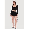thumbnail image 1 of Women's Solid Pleated Mini Skirt, 1 of 4