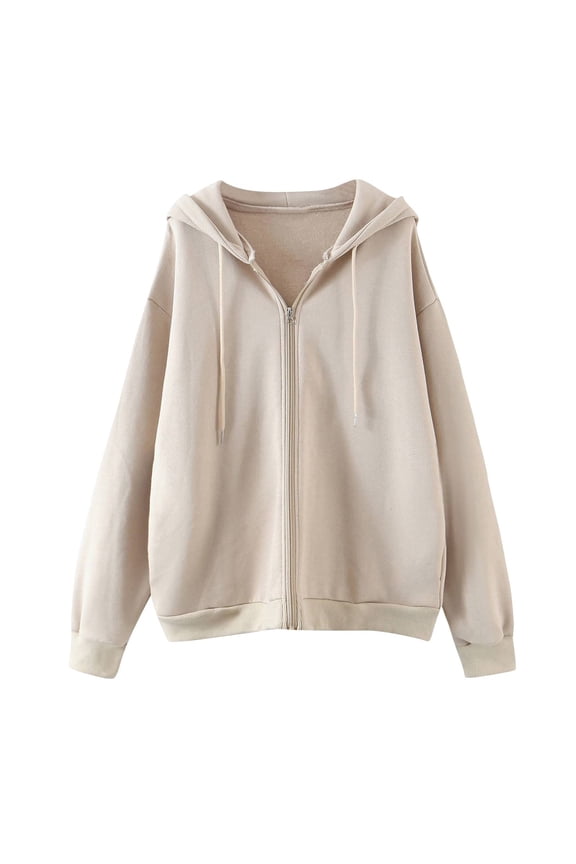 Women's Solid Rain Jacket Outdoor Hoodie Long Coat Overcoat Windproof Tan Fall Jacket for Women Jackets for Women Fashion Casual Coats for Women Jacket for Old Women Young Womens Jackets Old Mill Vest