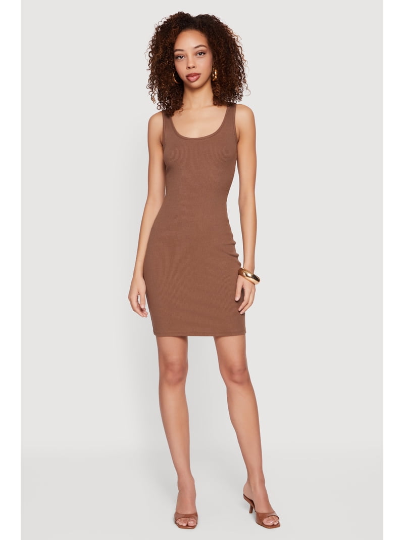 ribbed mini tank dress ASOS DESIGN wrap front ribbed tank mini dress in white