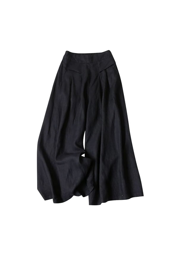 Women's Solid Summer and Linen High Waist Thin Casual Loose Wide Leg Pants Women Workout Pants Active Pants for Women Casual Linen Pants for Women Cargo Sweatpants for Women Womens Insulated