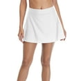 thumbnail image 1 of Women's Solid Swim Skirt Build-in Brief Tummy Control Tankini Bottoms, 1 of 6