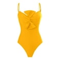 thumbnail image 1 of Women's Solid Swimsuit Retro French Style, Nylon/Spandex, Control Panel, Multiple Sizes, 1 of 3