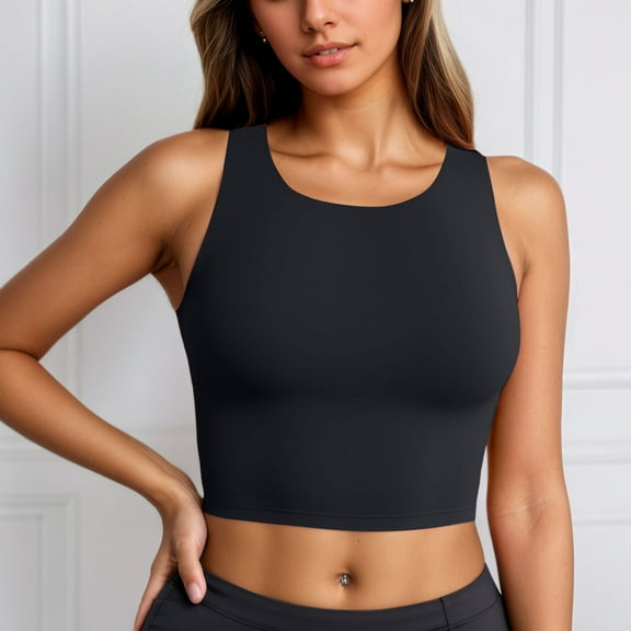 Women's Solid Swimwear Tankini Top Swim Shirt For Beach Water Activities