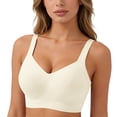 thumbnail image 1 of Women's Solid Wireless Bra Seamless Push Up Vest Bras Soft Comfort Full Coverage Smooth Everyday Bra, 1 of 6