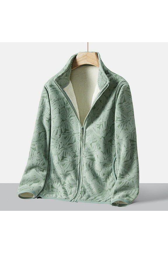 Women's Solid Wool Jacket Full Zip Short Coat Warm And Light Coat Casual Coat Long Sleeve Shirt Women Er Tech Jacket Light Jacket Laye And Denim Jacket Women Jackets Fashion down Jacket Junior Women