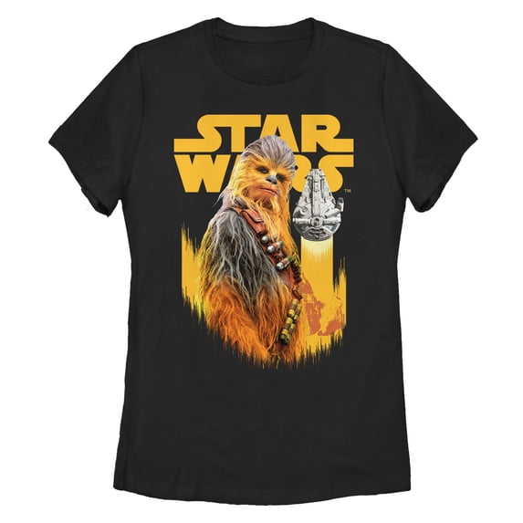 Women's Solo: A Star Wars Story Chewie Pose Graphic Tee Black Large