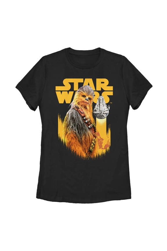 Women's Solo: A Star Wars Story Chewie Pose Graphic Tee Black Small
