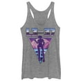 thumbnail image 1 of Women's Solo: A Star Wars Story L3-37 Neon Triangle  Racerback Tank Top Gray Heather 2X Large, 1 of 3