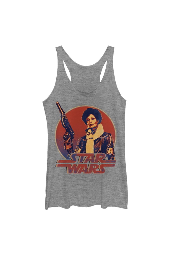 Women's Solo: A Star Wars Story Retro Val Racerback Tank Top Gray Heather X Small