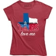 thumbnail image 1 of Women's Somebody In Texas Loves Me Texan Pride T-Shirt, 1 of 4
