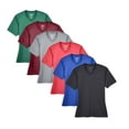 thumbnail image 1 of Women's Sonic Heather Performance T-Shirt, 100% Polyester Sonic Heather Interlock Bulk Tees, Short Sleeve Crewneck Multi Pack Tee, Assorted Solid T-Shirts (Bright Color 6 Pack, XL), 1 of 7