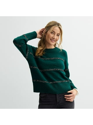 SONOMA Goods for Life Womens Sweaters in Womens Clothing Black Walmart