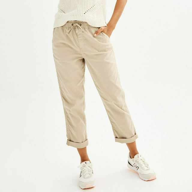 Women's Sonoma Goods For Life® Easy Paper Bag Waist Capri Color: Riviera Sand Size: XX LARGE