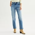 thumbnail image 1 of Women's Sonoma Goods For Life® High Rise Straight Jeans Color: Medium Wash Size: 4 AVG/REG, 1 of 4