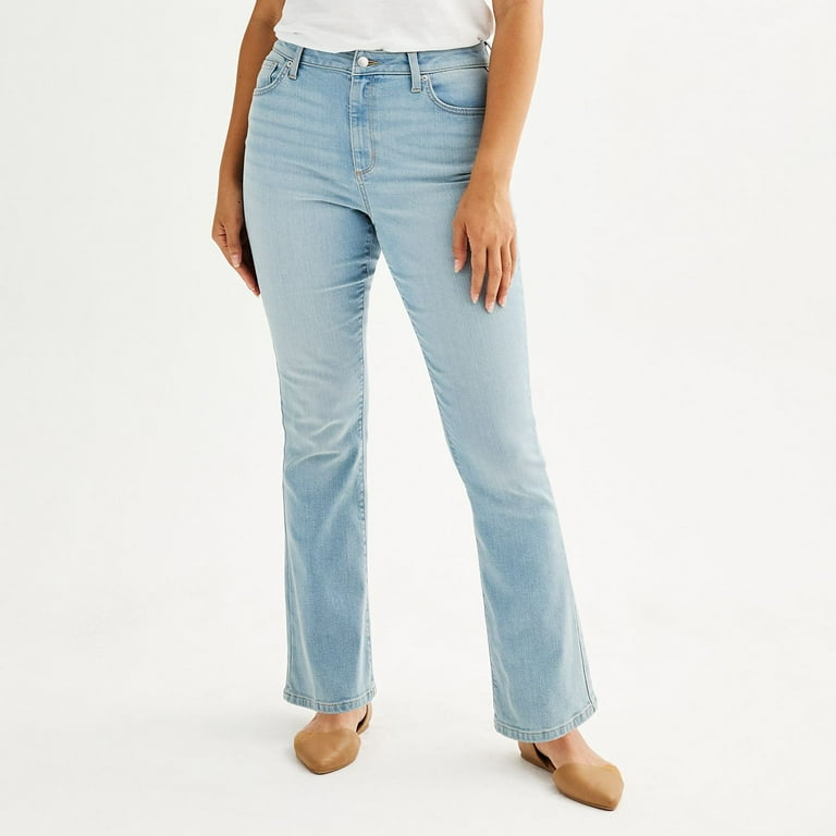 Women s Sonoma Goods For Life High Rise Curvy Bootcut Jeans Color Light Wash Size 2 AVG REG