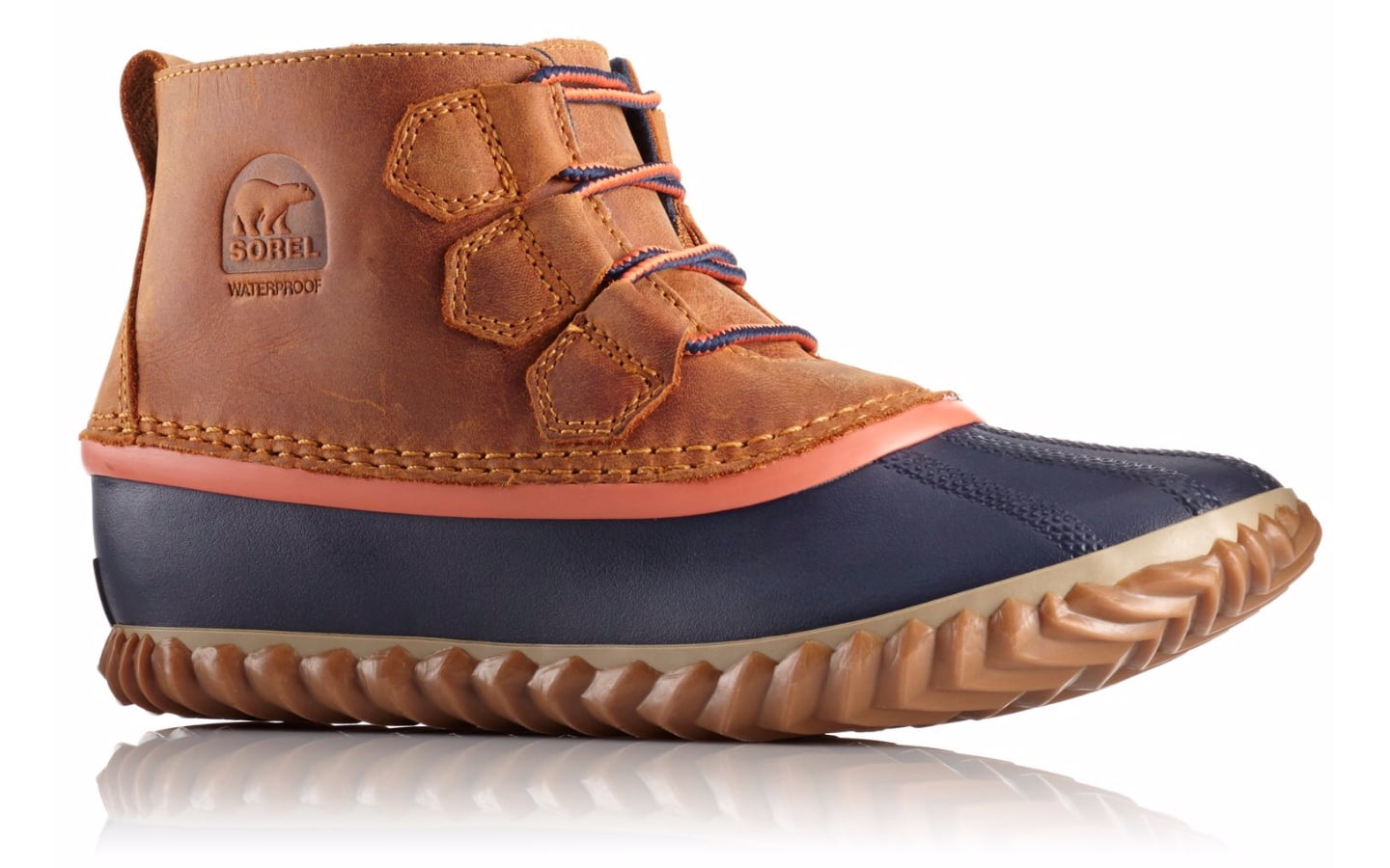 sorel out and about leather duck boot