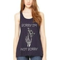 thumbnail image 1 of Women's Sorry Printed Flowy Racerback Tank Top, 1 of 1