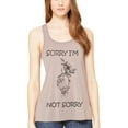 thumbnail image 1 of Women's Sorry Printed Flowy Racerback Tank Top, 1 of 1