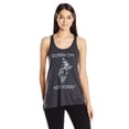 thumbnail image 1 of Women's Sorry Printed Flowy Racerback Tank Top, 1 of 2