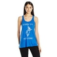 thumbnail image 1 of Women's Sorry Printed Flowy Racerback Tank Top, 1 of 2