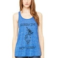 thumbnail image 1 of Women's Sorry Printed Flowy Racerback Tank Top, 1 of 1