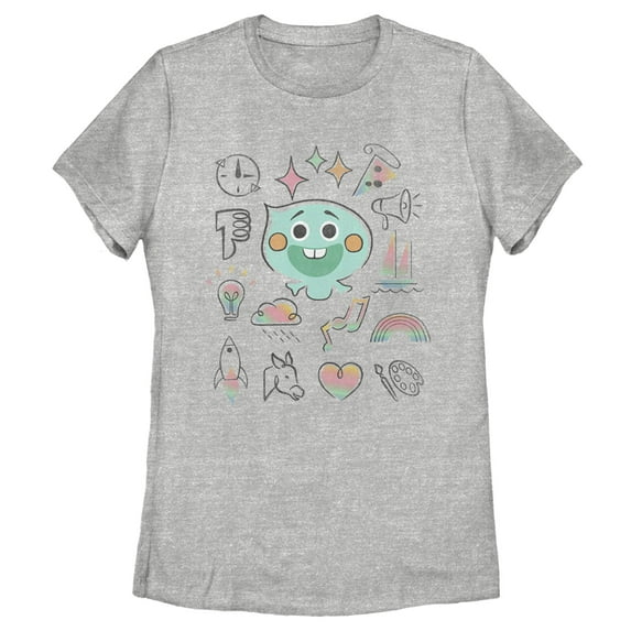 Women's Soul 22 Emoji Manual Graphic Tee Athletic Heather Large