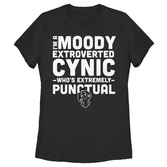 Women's Soul 22 Extroverted Cynic Graphic Tee Black Small