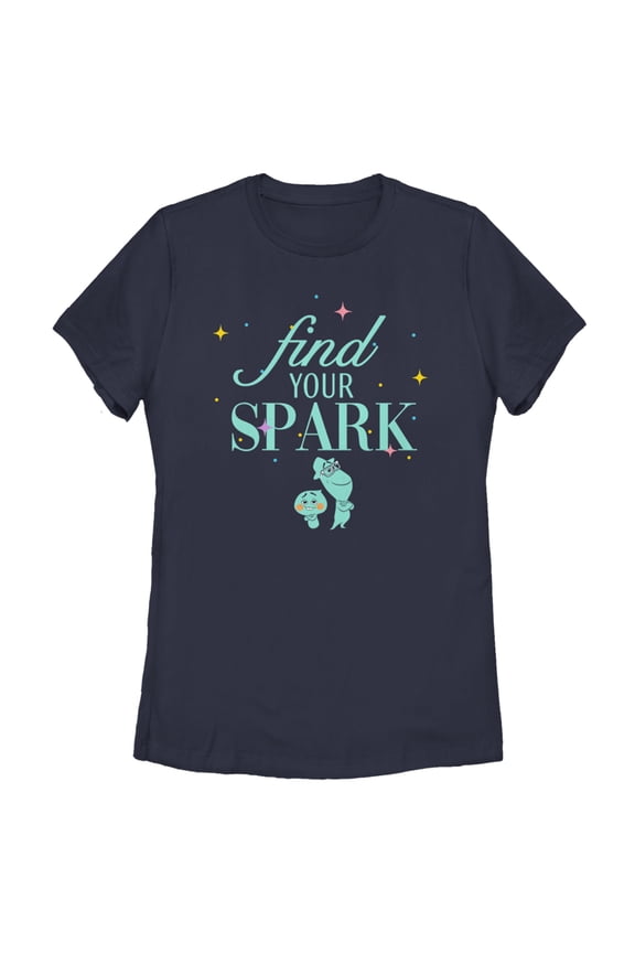 Women's Soul Find Your Spark Graphic Tee Navy Blue Small