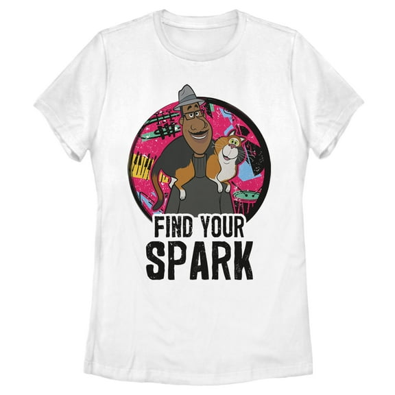Women's Soul Joe's Musical Spark Graphic Tee White 2X Large