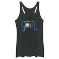 thumbnail image 1 of Women's Soul Official Logo  Racerback Tank Top Black Heather X Large, 1 of 4