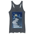 thumbnail image 1 of Women's Soul Official Poster Racerback Tank Top Navy Blue Heather Small, 1 of 4