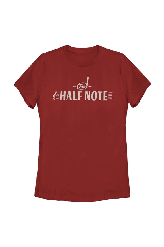 Women's Soul The Half Note Banner Graphic Tee Red Medium