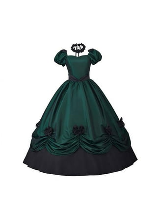 Rococo Champagne Victorian Style Dress Women Prom Gown