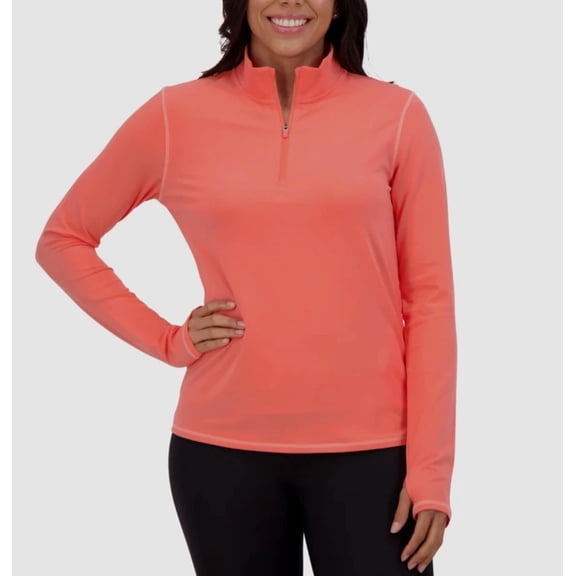 Women's Soybu Pink Pullover 1/4 Zip Size Large