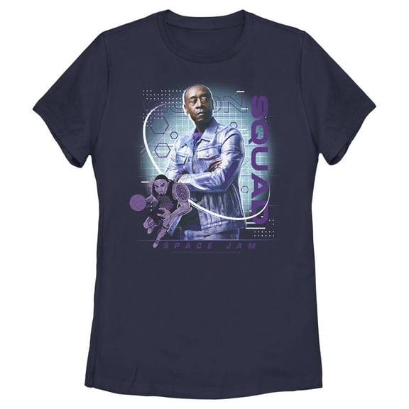 Women's Space Jam: A New Legacy Al-G Rhythm Goon Squad  Graphic Tee Navy Blue Medium