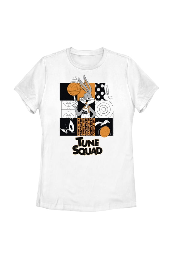 Women's Space Jam: A New Legacy Bugs Bunny Tune Squad  Graphic Tee White 2X Large